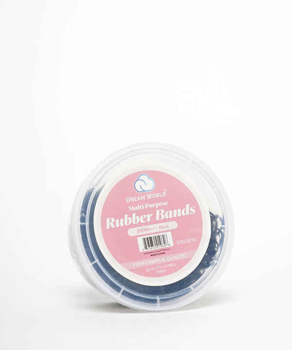 Dream World Rubber Bands Black (1000 PCS) #DRE2016