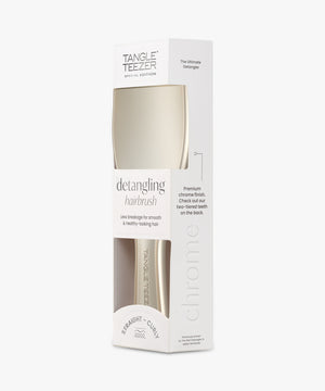 Tangle Teezer Special Edition Detangling Hairbrush (Straight-Curly) #Chrome Neo Gold