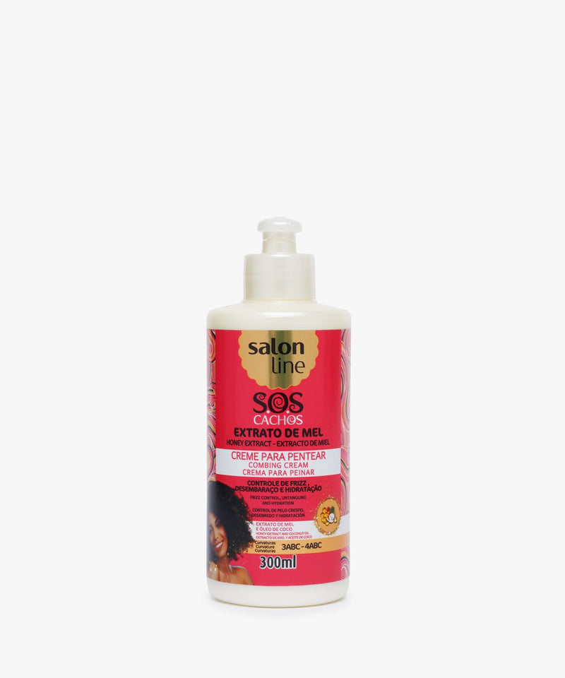 Salon Line S.O.S Cachos Extrato De Mel (Honey Extract) Combining Cream 300 ml