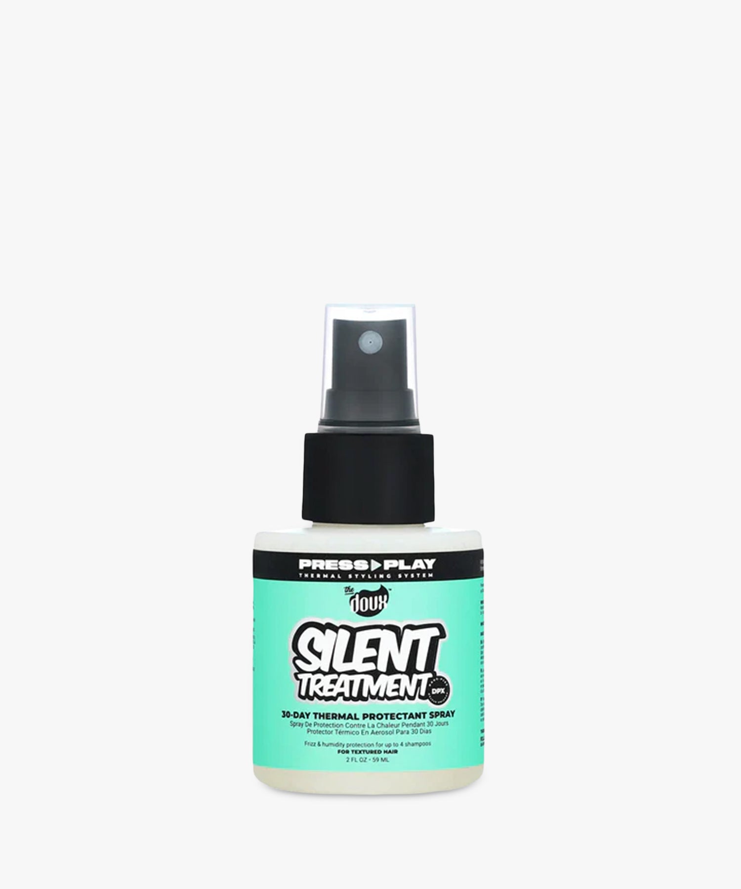 The Doux Silent Treatment Thermal Protectant Spray (59 ml) — 30-daagse hittebescherming voor natuurlijk haar