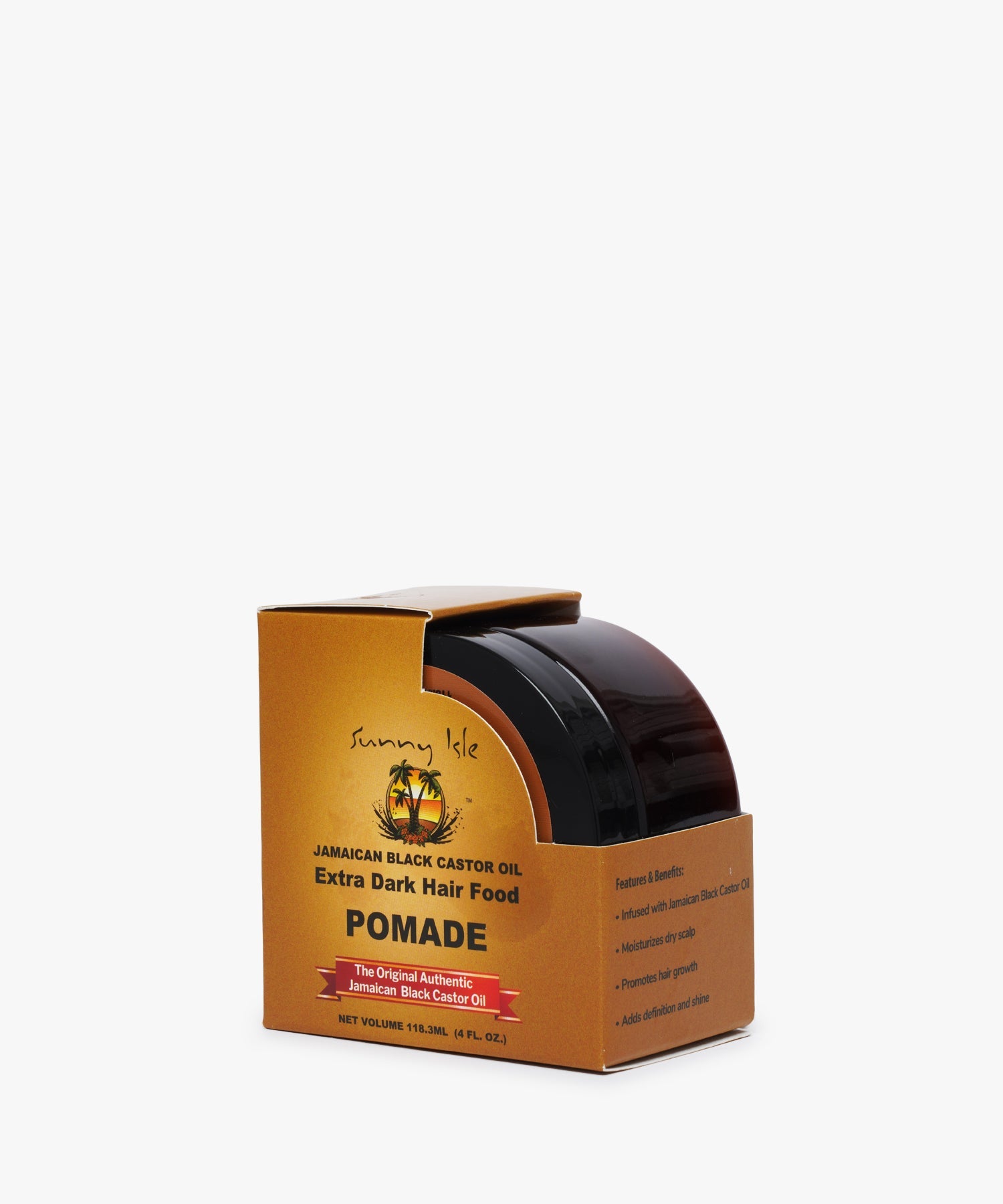 Sunny Isle Jamaican Black Castor Oil Extra Dark Hair Food Pomade 4 oz.