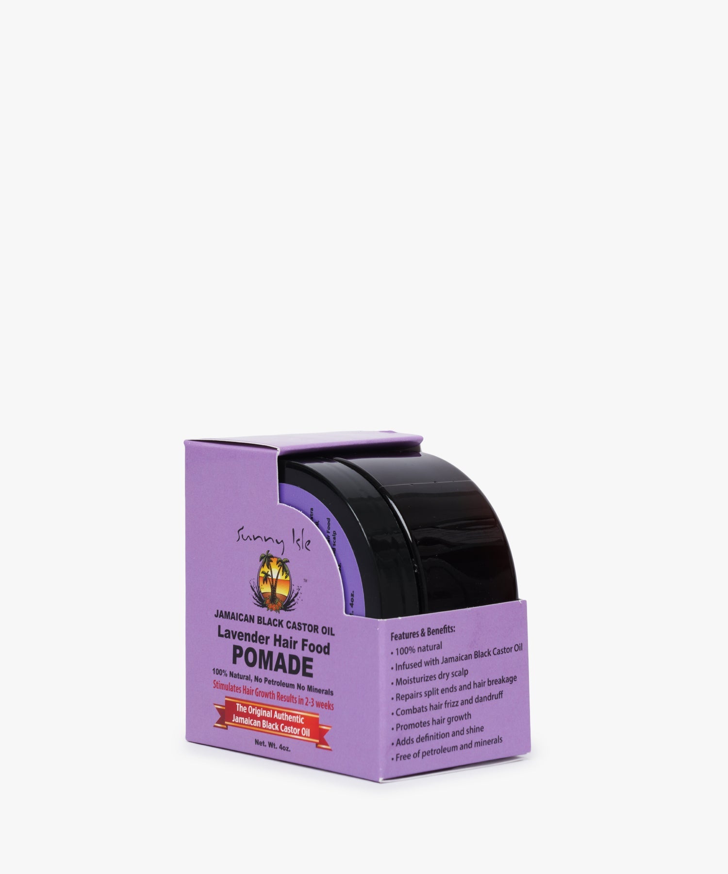 Sunny Isle Jamaican Black Castor Oil Lavender Hair Food Pomade 4oz.