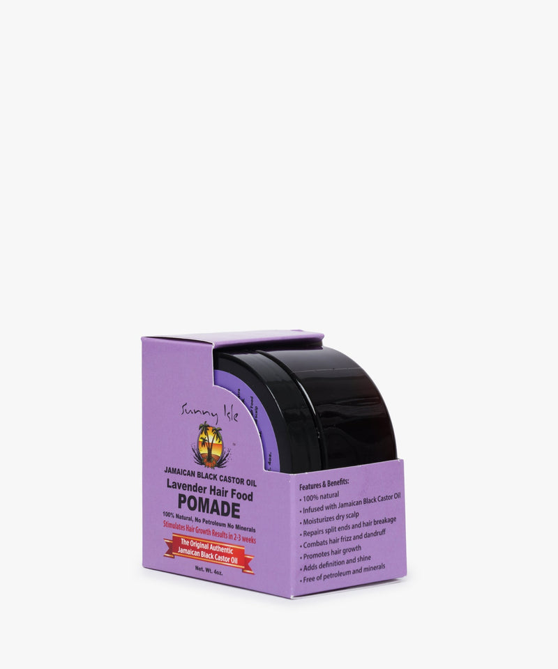Sunny Isle Jamaican Black Castor Oil Lavender Hair Food Pomade 4oz.