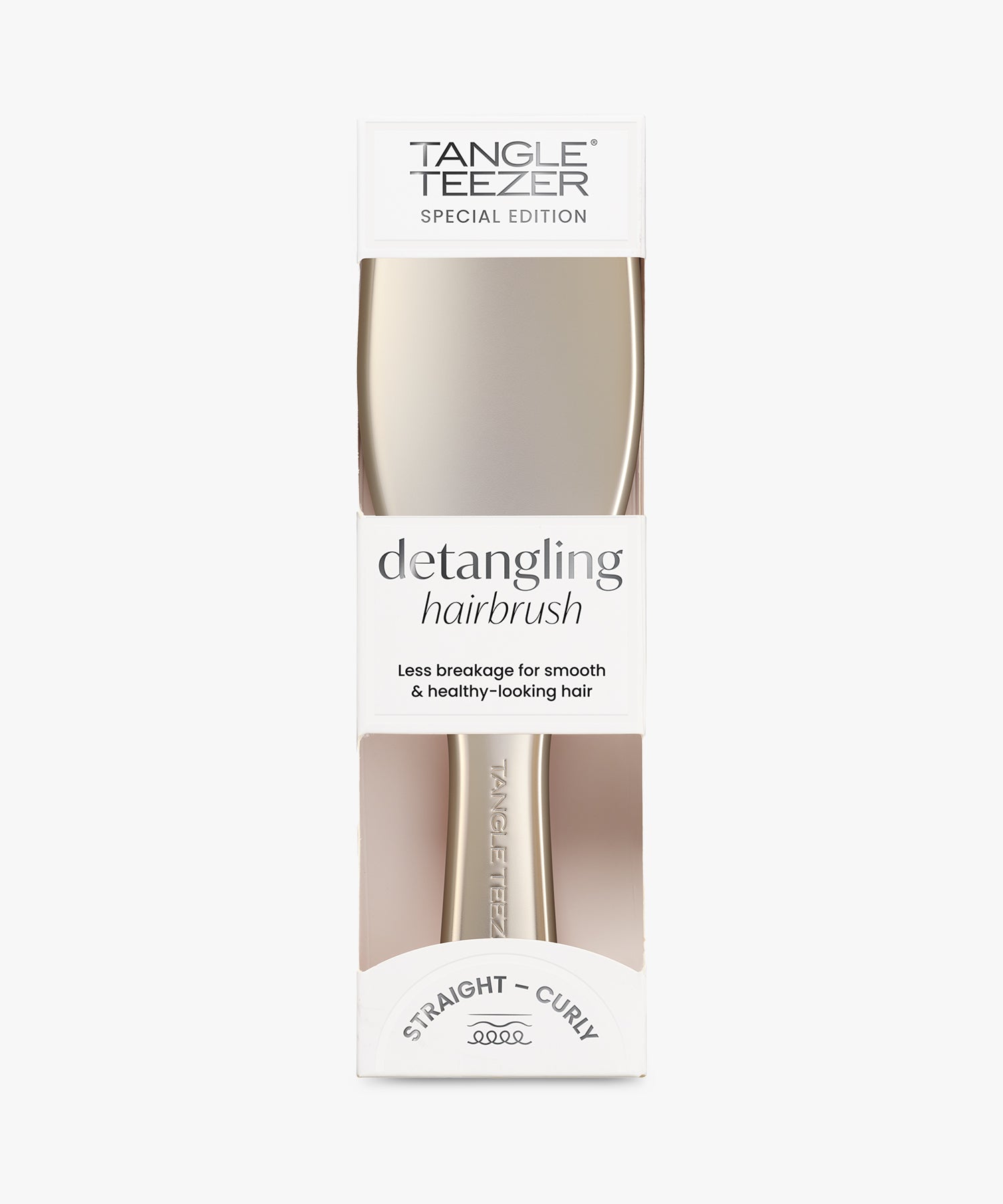 Tangle Teezer Special Edition Detangling Hairbrush (Straight-Curly) #Chrome Neo Gold