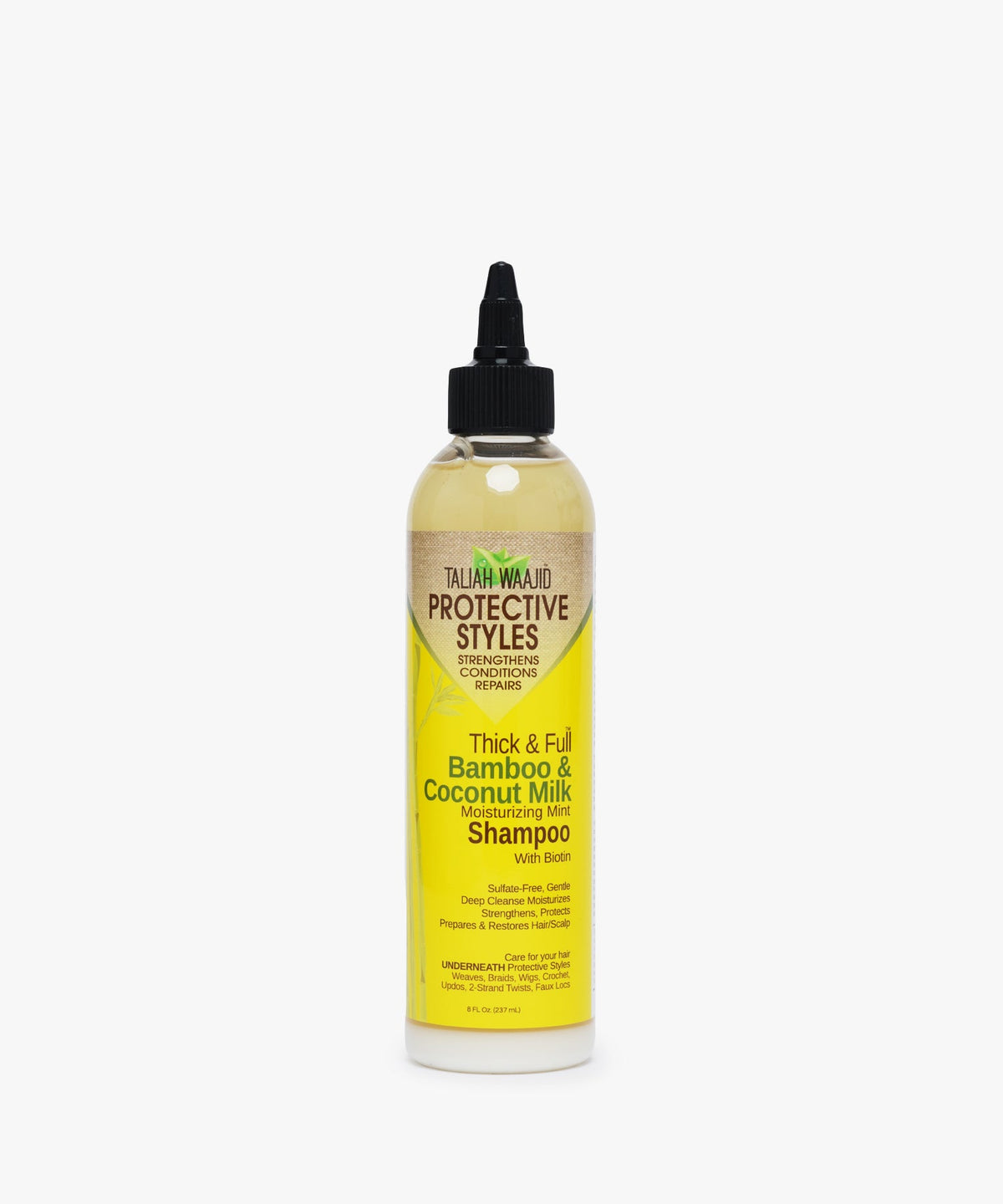Taliah Waajid Protective Styles Thick & Full Bamboo & Coconut Milk Moisturizing Mint Shampoo with Biotin 237 ml