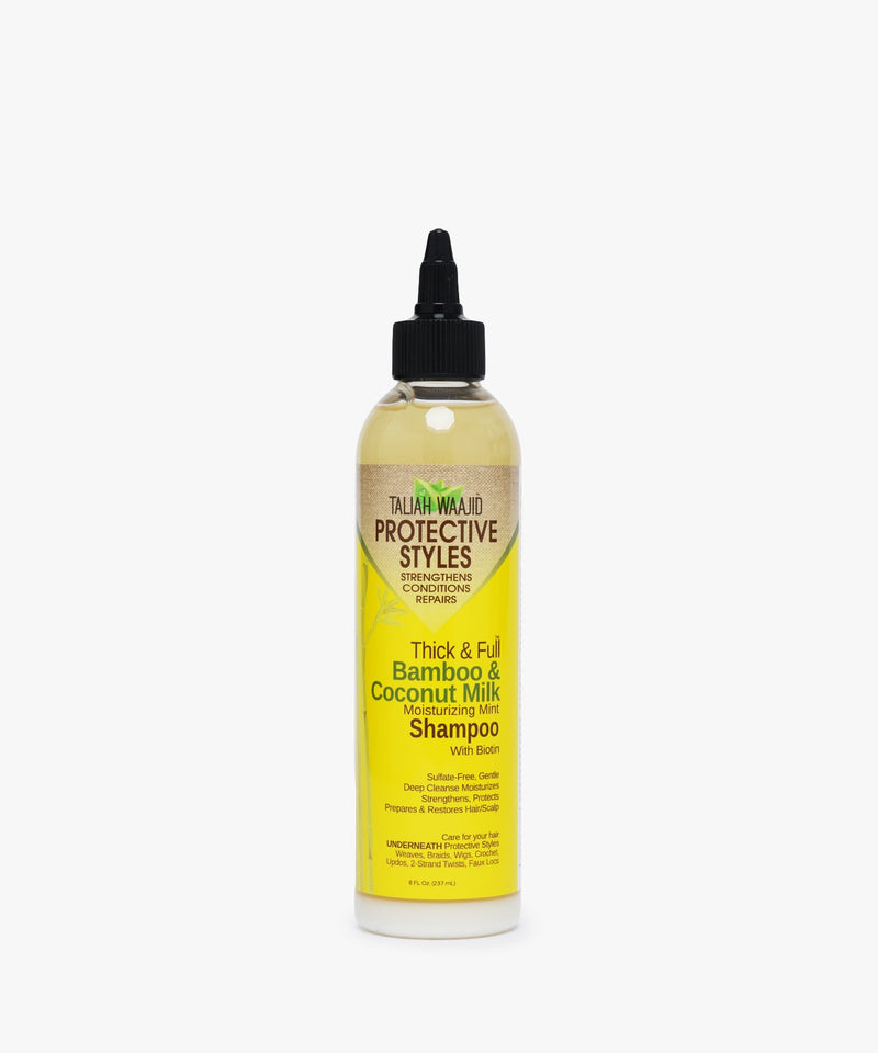 Taliah Waajid Protective Styles Thick & Full Bamboo & Coconut Milk Moisturizing Mint Shampoo with Biotin 237 ml