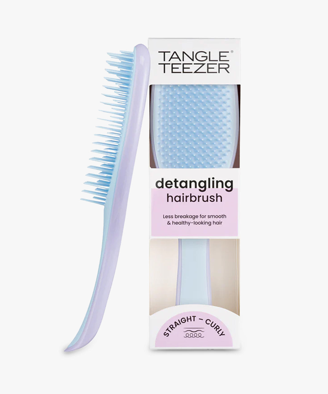 Tangle Teezer Detangling Hairbrush (Straight - Curly) #Lilac & Blue