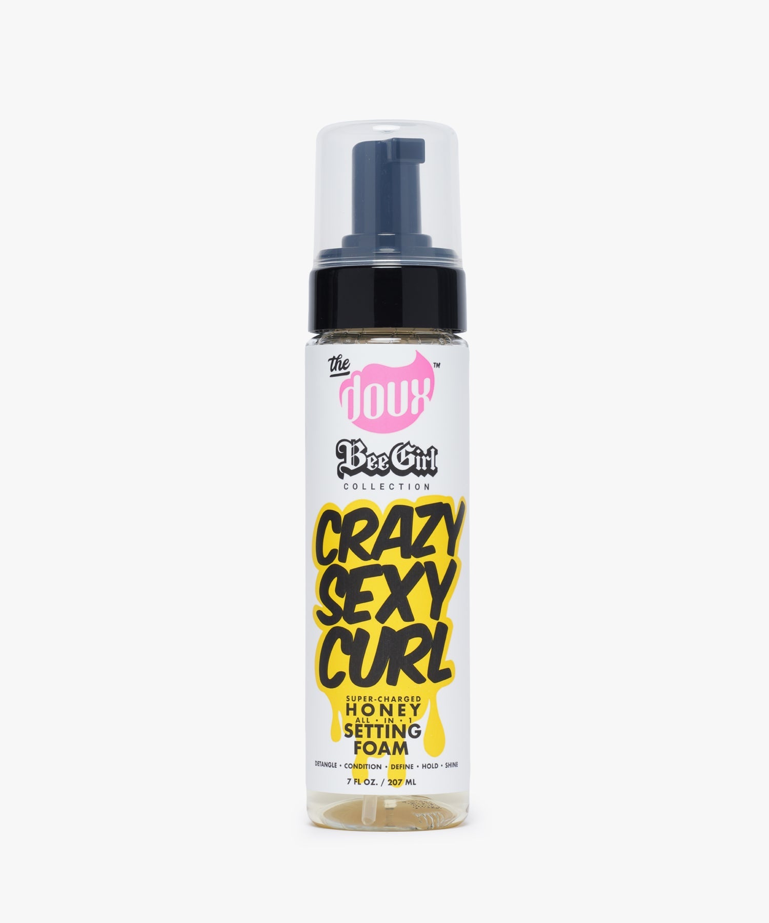 The Doux BeeGirl Collection Crazy Sexy Curl Super-Charged Honey All-In Setting Foam 207 ml