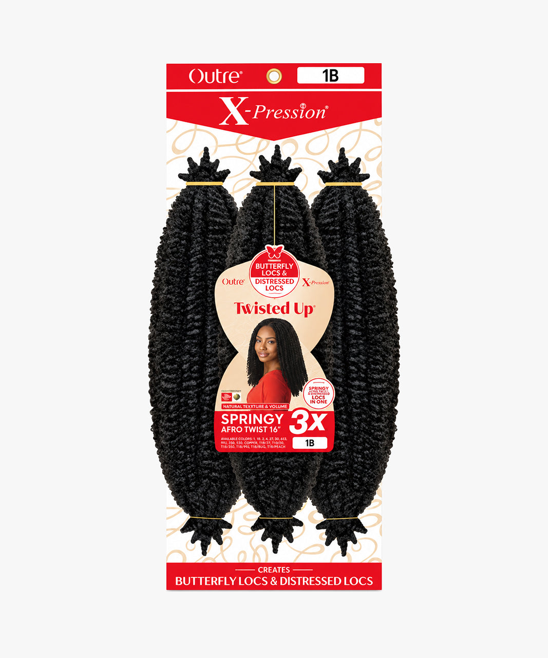 Outre X-Pression Twisted Up - Springy Afro Twist 16"