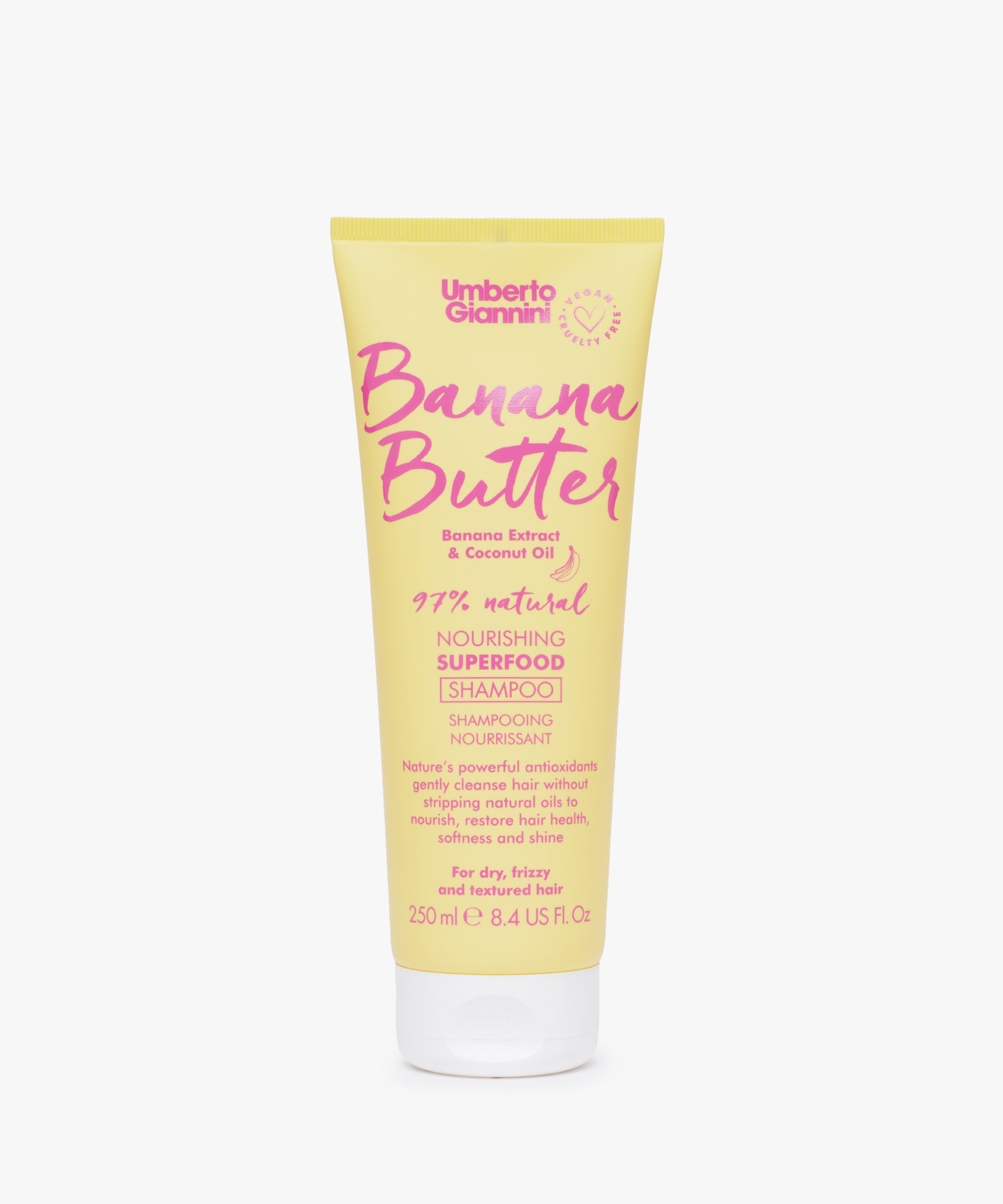 Umberto Giannini Banana Butter Nourishing Superfood Shampoo 250 ml