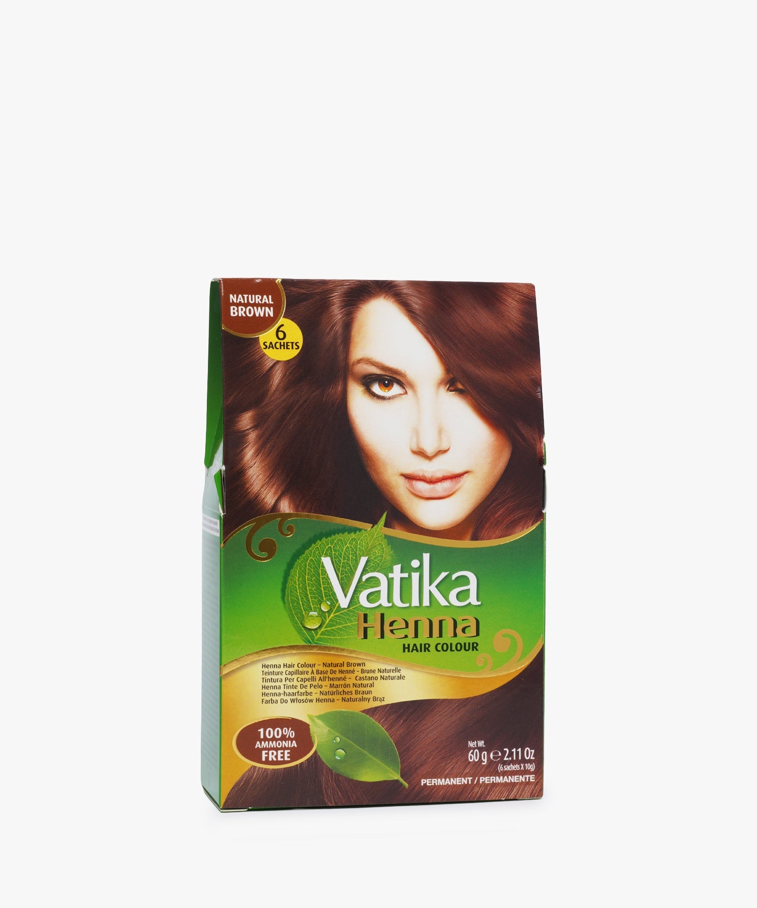 Vatika Henna Hair Colour #Natural Brown 60 gr.