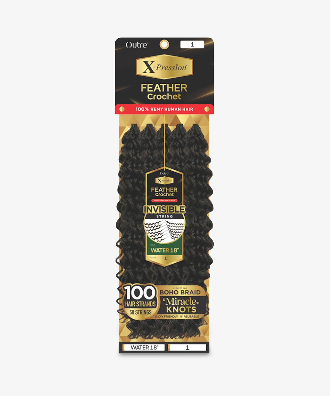 Outre X-Pression Feather Crochet Water 18"