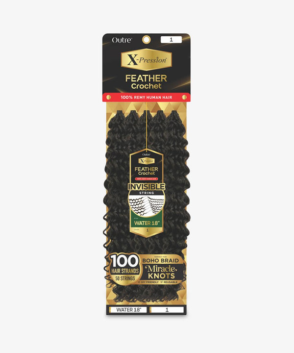 Outre X-Pression Feather Crochet Water 18"