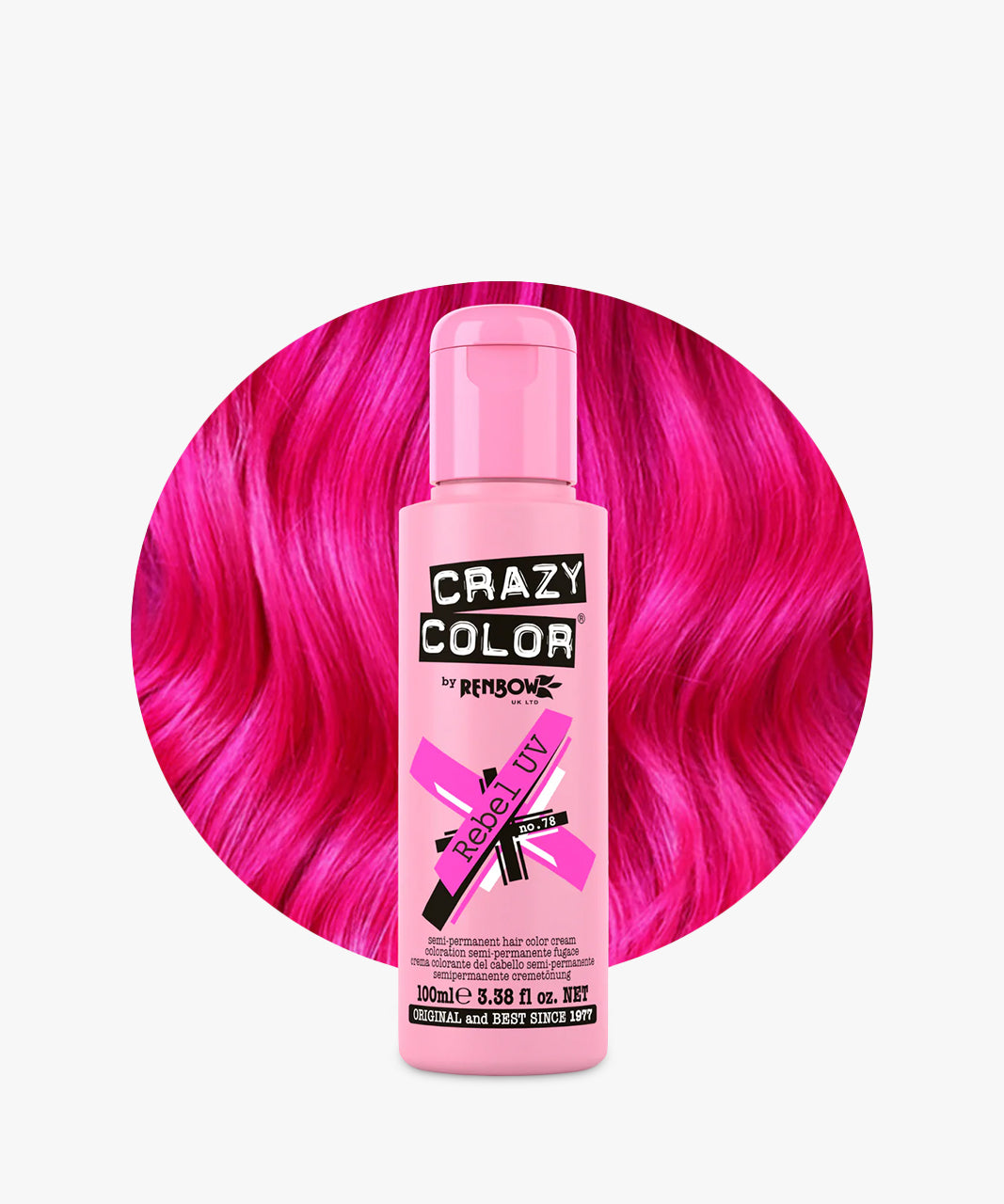Crazy Color # 78 Rebel UV (Neon Pink) 100 ml