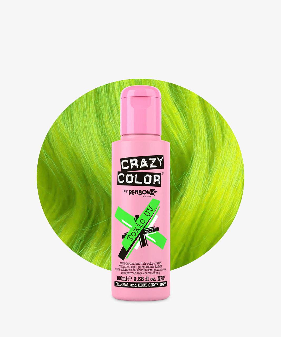 Crazy Color # 79 Toxic UV (Neon Green) 100 ml