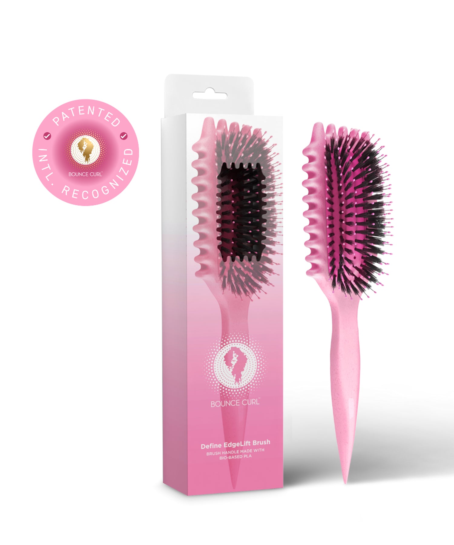 Bounce Curl Define EdgeLift Brush (Pink)