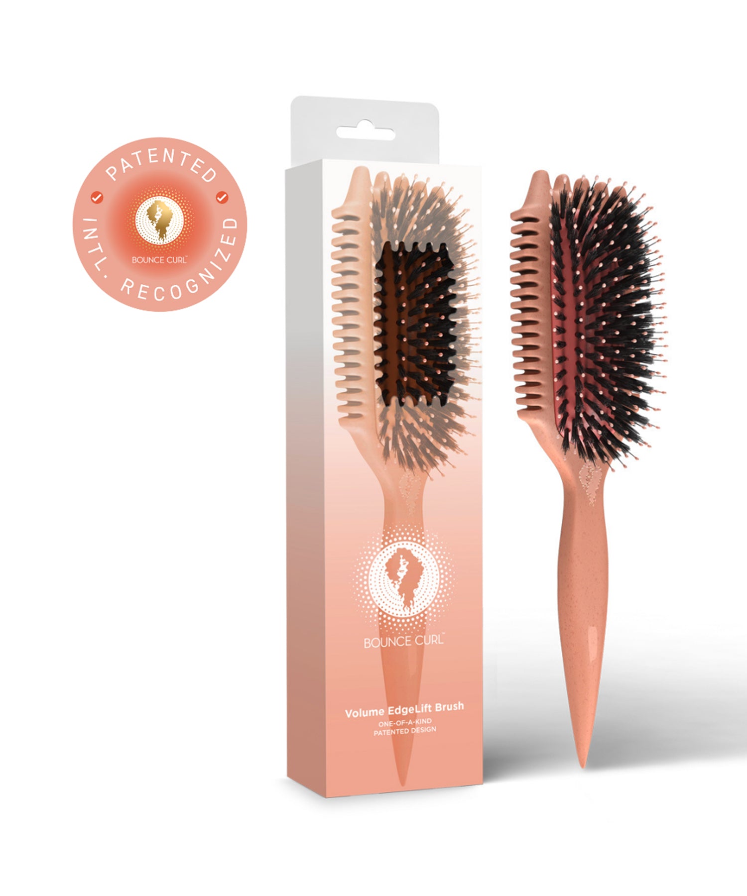 Bounce Curl Volume EdgeLift Brush (Peach)